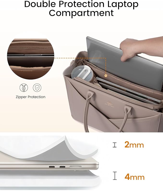LOVEVOOK Laptop Work Tote Bag for Women - Image 4