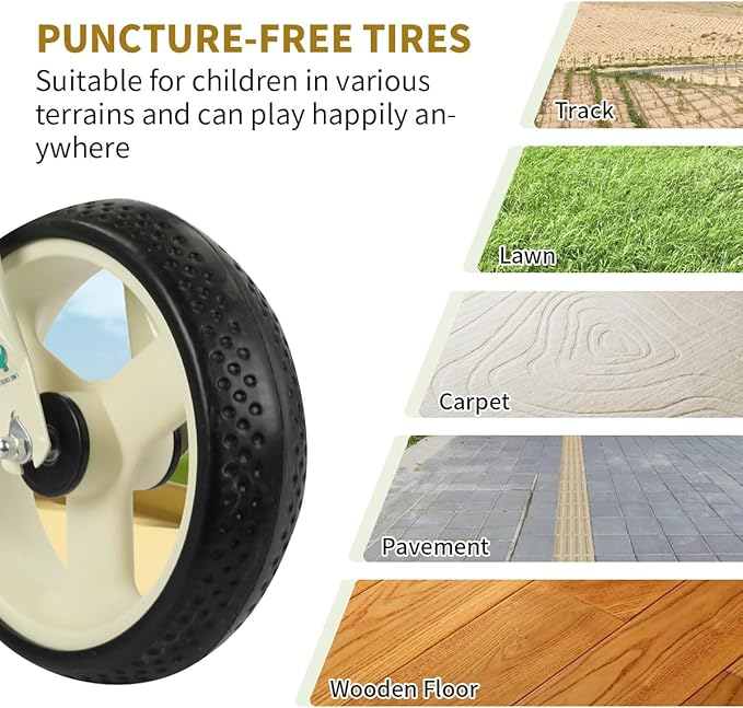 Dinosaur-Themed Toddler Balance Bike Toys for 2-7 Year Old Girls & Boys - Music & Lighting Effects, No-Pedal Training Bike, Best Gifts for Kids with Carbon Steel Frame & Adjustable Handlebar