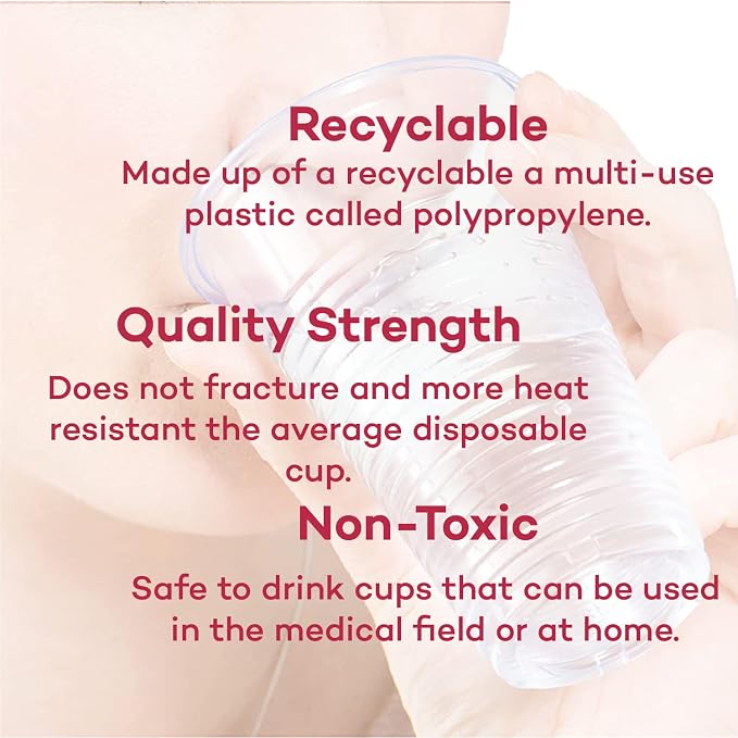 Dealmed 5 oz. Disposable Plastic Cups – 100% Recyclable Cups - Image 5