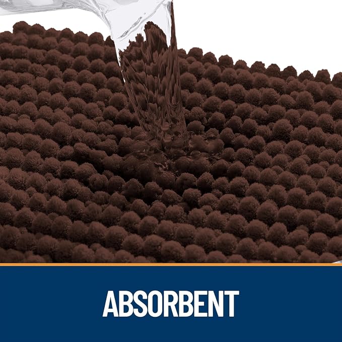 OLANLY Dog Door Mat for Muddy Paws 34x21, Ultra Absorbent Chenille Mud Doormat - Image 4
