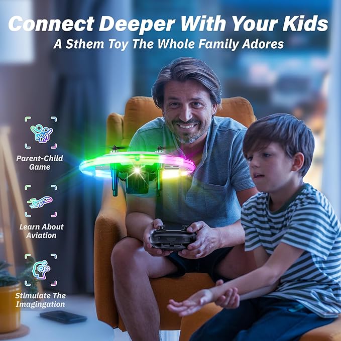 Drones for Kids, 2025 Mini RC Drone Quadcopter with 360 Degree Flip, 90 Degree Surround Flight, 8, 9, 10, 11, 12 Years Old Boys and Girls Ideal Gift Toys