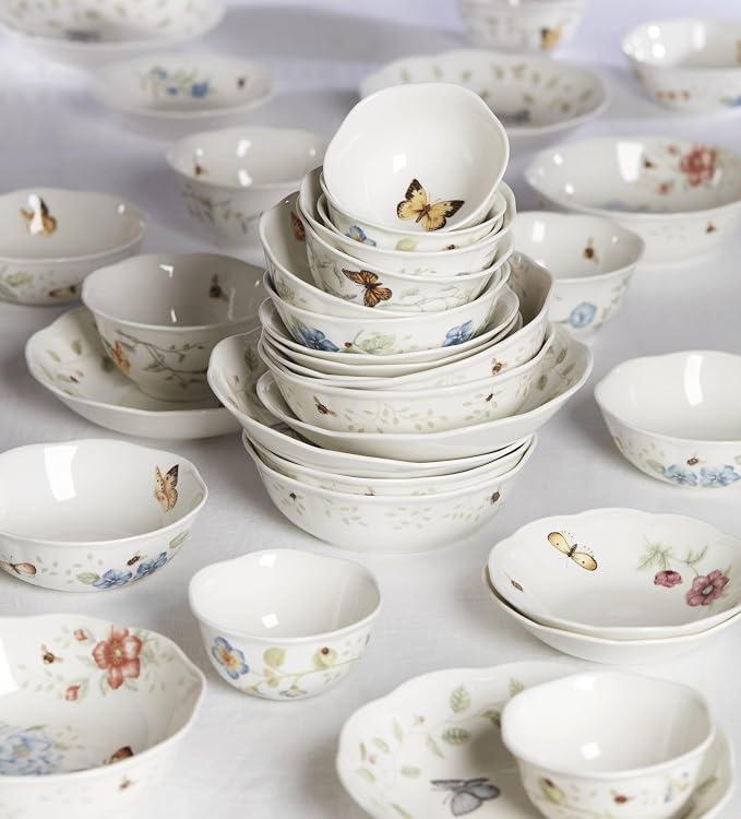 Lenox Butterfly Meadow Porcelain Pasta Bowl Set - Image 7