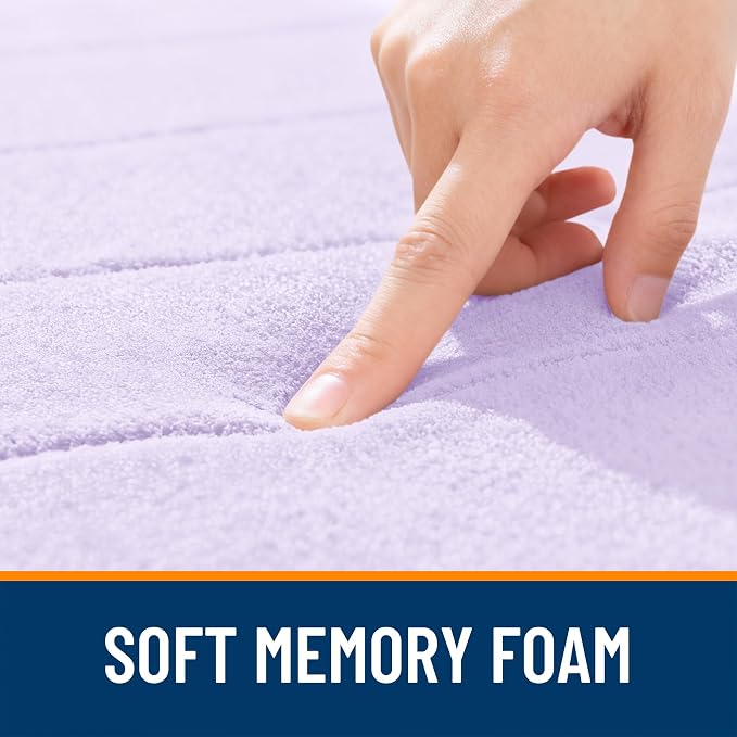 OLANLY Memory Foam Long Bathroom Rugs Runner 47x20, Super Soft Absorbent Bath - Image 5