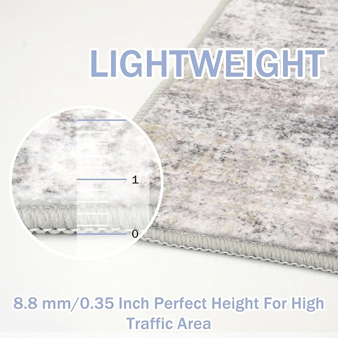 IOHOUZE Abstract Area Rugs and Runners Sets 2x3 and 2x6 Ft, Washable Entryway - Image 4