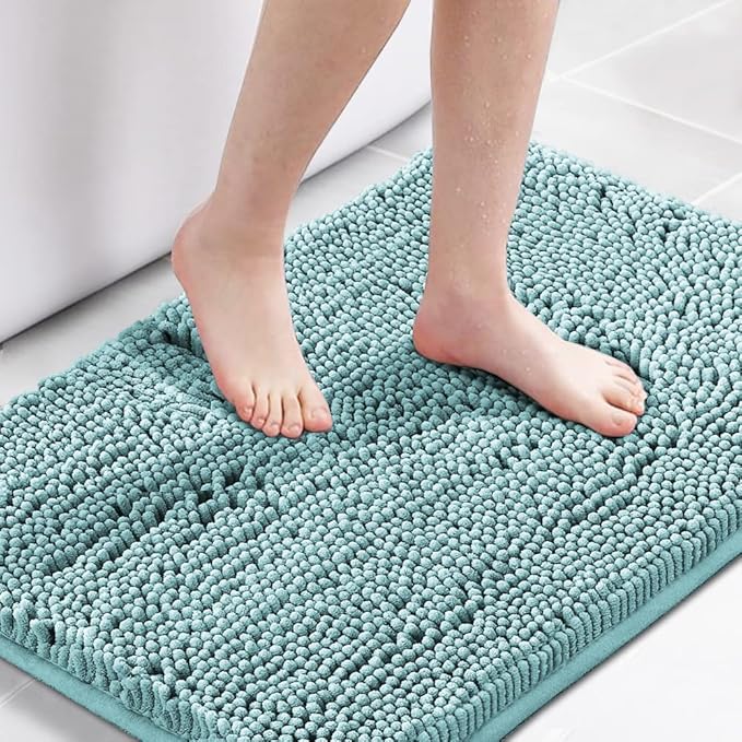 H.VERSAILTEX Bath Mat for Bathroom Non Slip Luxury Chenille Ultra Soft Bath by HVERSAILTEX