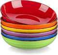 vancasso Bonita Pasta Bowls Set of 6, 38 oz Shallow Ceramic Bowls by vancasso