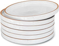 MORA Ceramic Flat Plates Set of 6-8 in by MORA