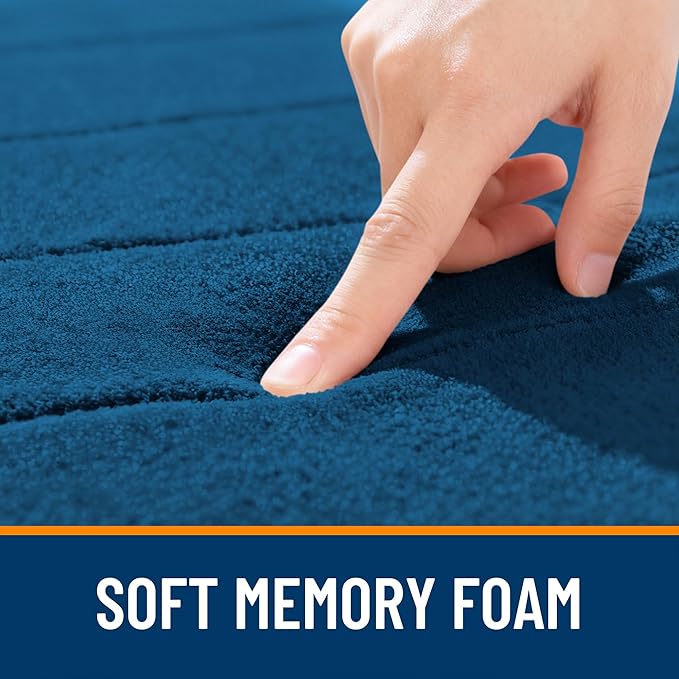 OLANLY Memory Foam Bath Mat 40x32, Super Soft Absorbent Bathroom Rugs, Quick Dry - Image 5