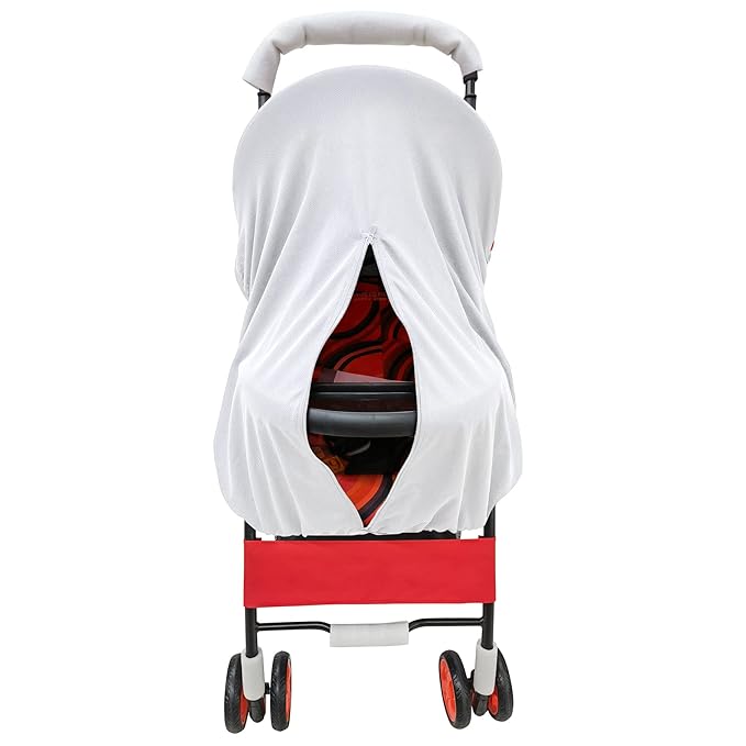 Sun Shade for Strollers, UV Sun and Sleep Shade Universal Fit for Baby Strollers, Blackout Stroller Cover, Breathable and Stops 99% of The Sun's Rays (UPF50+)