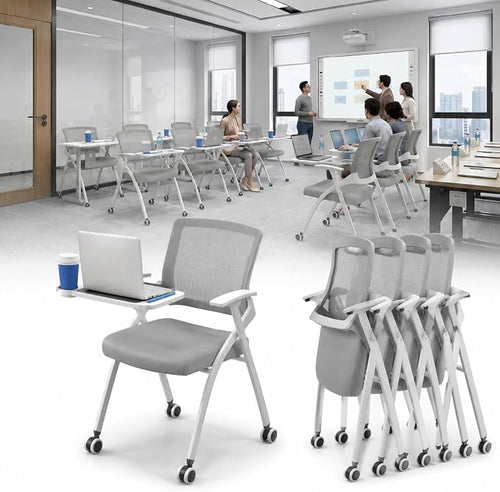 10 Pack Foldable Office Training Chairs by Unknown