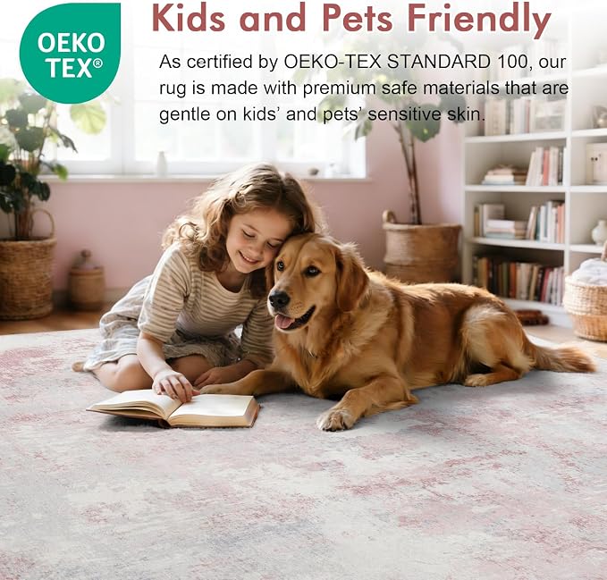 6x9 Ft Large Area Rugs for Living Room, Soft Non-Slip Washable Rugs Modern - Image 5