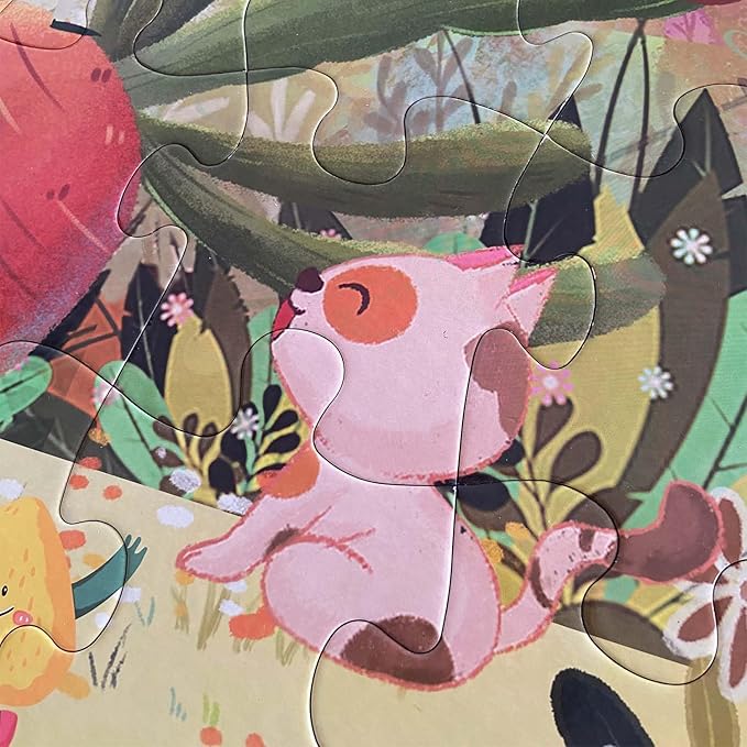 Jumbo Floor Puzzle for Kids, Large Jigsaw Puzzles 35 Piece for Kids Ages 3-5,Preschool Learning & Education Toys, Gifts for 4-8 Year Old Boys and Girls (Forest Animals 2)