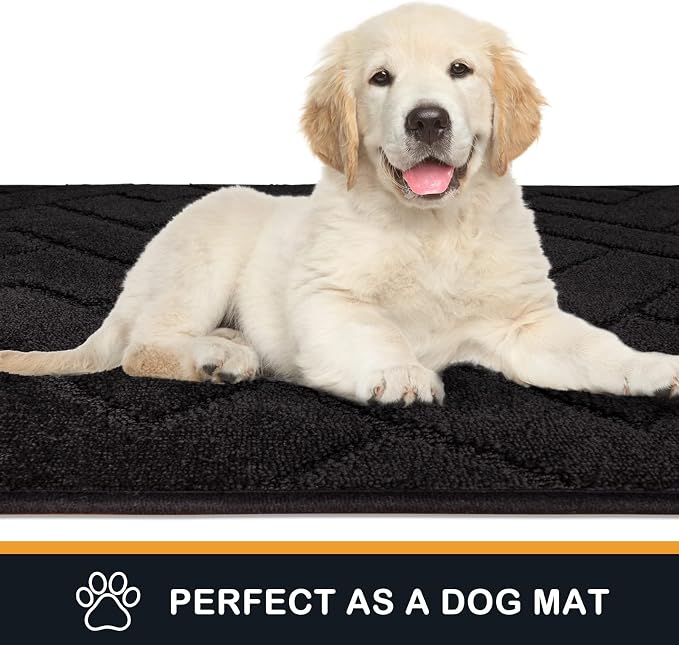 PURRUGS Dirt Trapping Door Mat 20" x 31.5", Non-Slip Machine Washable Entry Rug - Image 6