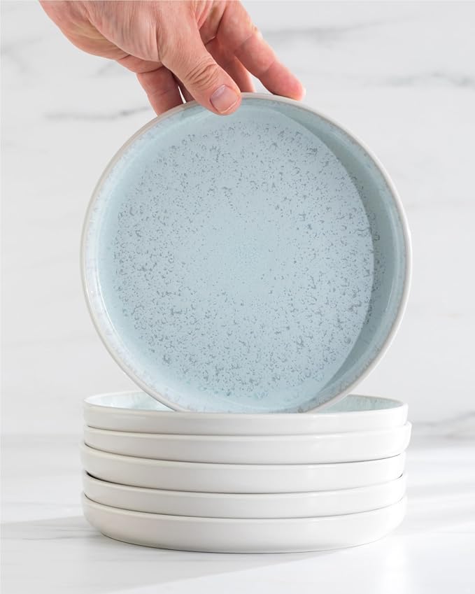 Stoneware Cereal Bowls Set of 2, 27 oz Scratch Resistant Ceramic Soup Bowl | - Image 7