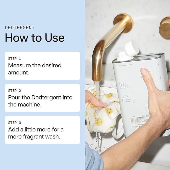 DedCool Liquid Laundry Dedtergent | Red Dakota | Bold Woody Luxurious Fragrance Detergent | Removes Stains | Infused with Natural Essential Oils | Non-Toxic | 60 Washes | 32 fl oz