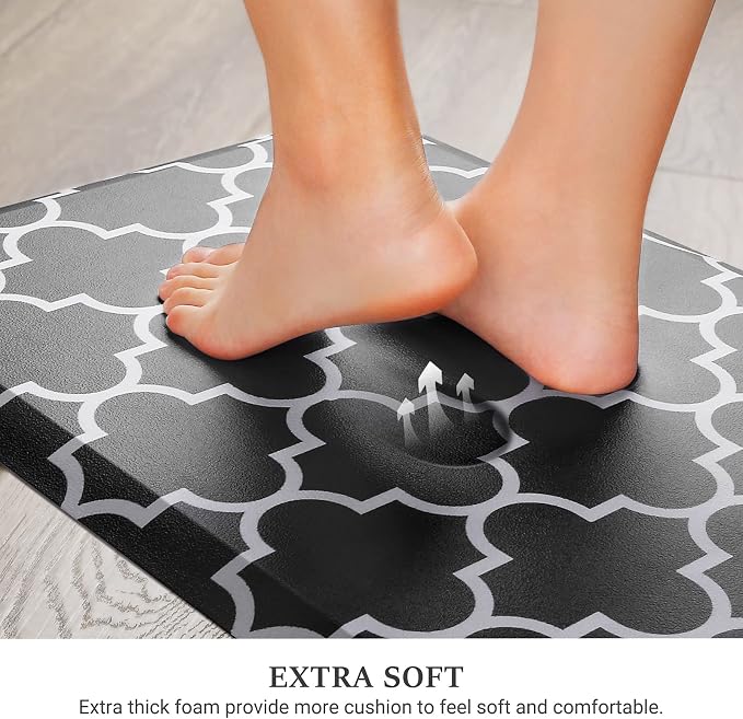 WISELIFE Kitchen Mat Cushioned Anti-Fatigue Kitchen Rug, 17.3"x 60", Non Slip - Image 3