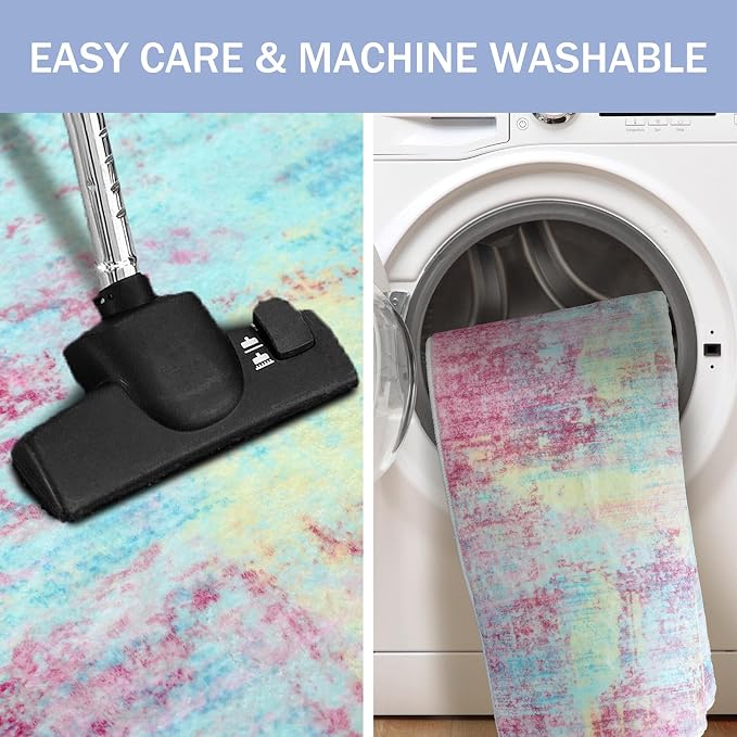 IOHOUZE Abstract Area Rugs 5x7 Ft Washable Rugs - Image 3