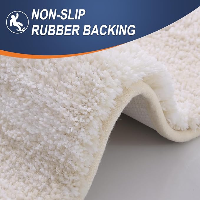 OLANLY Large Bathroom Rugs Mat 45x27, Extra Soft Absorbent Microfiber Bath Rugs - Image 5