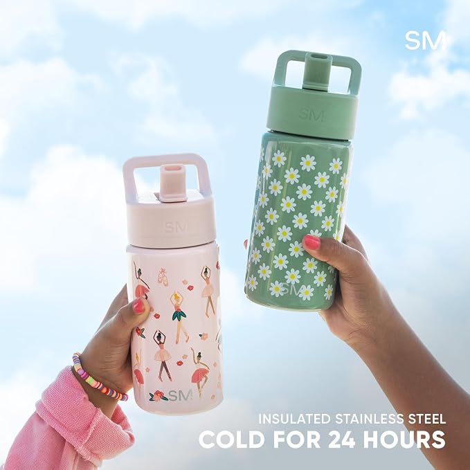 Simple Modern Kids Water Bottle & Toddler Cup | 14oz | Confetti | Insulated - Image 4