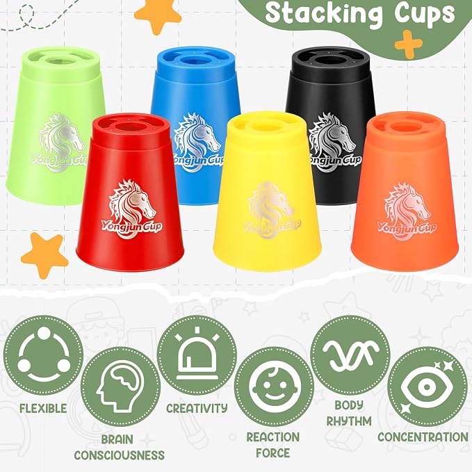 Libima 216 Pcs Sports Stacking Cups Set Stack Cup Party Game Speed Training Game - Image 5