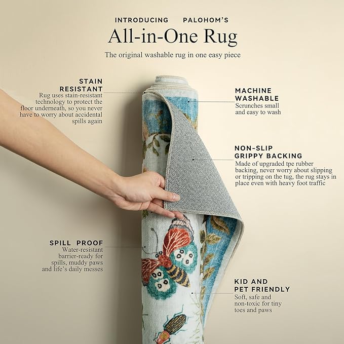 Machine Washable Runner Rug for Entryway: 2'x6' Kitchen Rugs Stain Resistant - Image 4