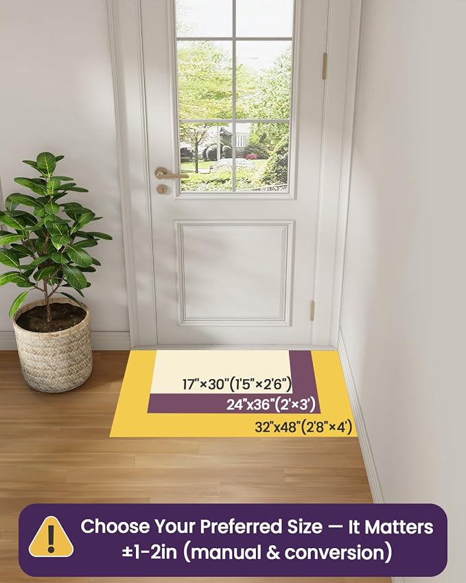 DEXI Ultra Thin Door Mat Indoor Entrance 32x48, Non Slip Rubber Backed Entryway - Image 2