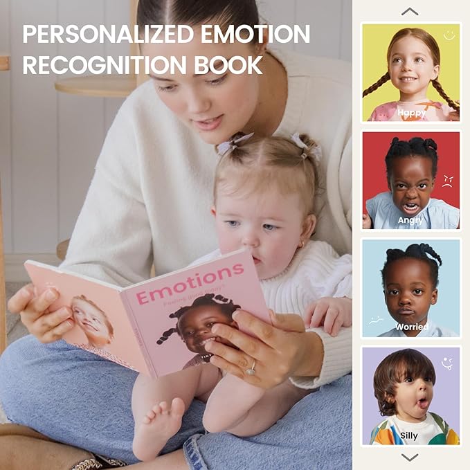 Tiny Land Montessori Toy Set for Babies 1 Year Old Thinker Play Kit- 5-in-1 Wooden Learning Toys with Peg Drop Box, Rocking Stacker, Egg Cup, Canister Set, and Crinkle Bag