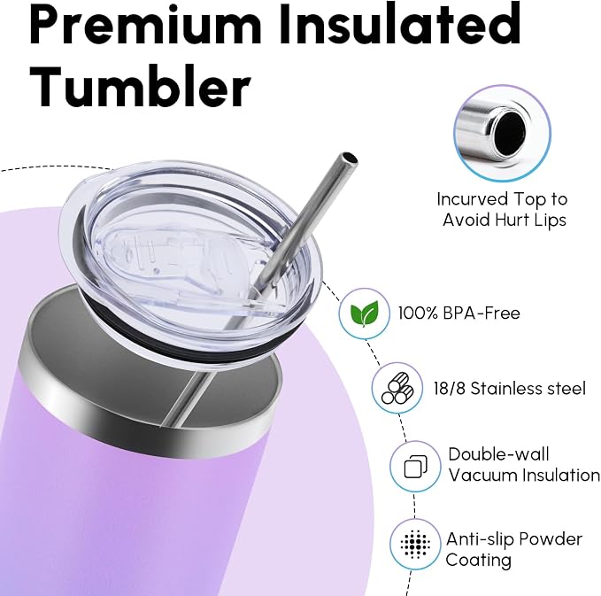 Volhoply 20 oz Skinny Tumbler - Image 3