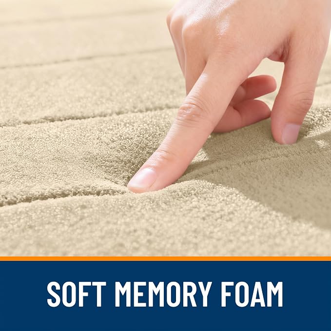 OLANLY Memory Foam Bath Mat 40x24, Super Soft Absorbent Bathroom Rugs, Quick Dry - Image 5