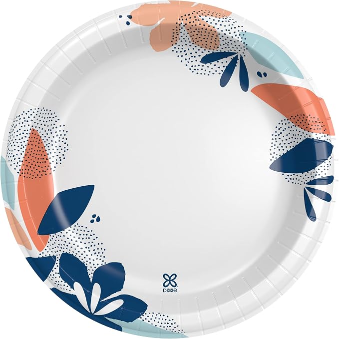 Dixie Large Paper Plates, 10 Inch, 2X Stronger*, Microwave-Safe, Soak-Proof - Image 9
