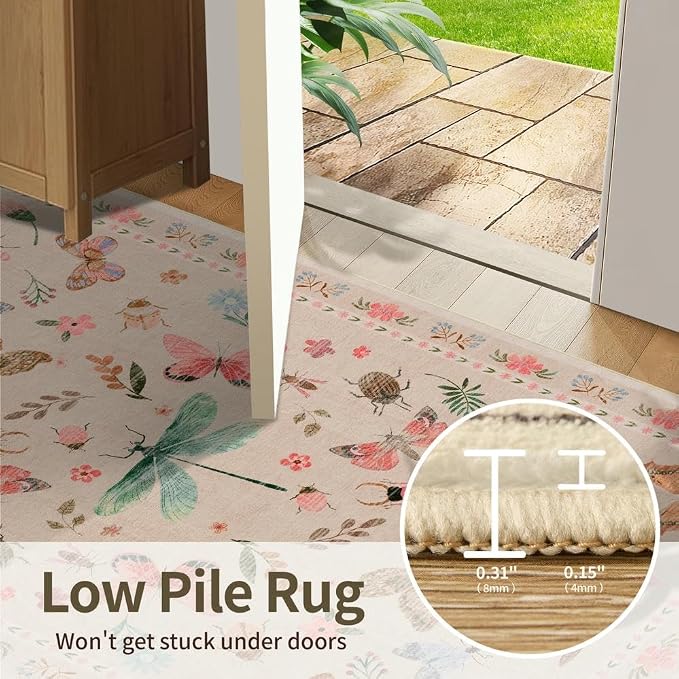 Rugxara Floral Rug for Living Room Bedroom - Image 6