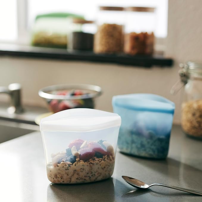 Stasher Premium Reusable Silicone Food Storage Bowl, 1-Cup | Food-Safe Silicone - Image 2