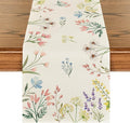 Artoid Mode Flowers Spring Table Runner, Seasonal Summer Fall Kitchen Dining by ArtoidMode
