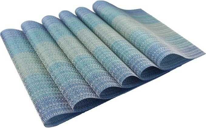 PIGCHCY Placemats Set of 8 Washable Durable Placemat Vinyl Heat Resistant - Image 6