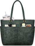 LOVEVOOK Work Tote Bags for Women, Embossed Retro Leather 15.6 Inch Laptop Bag by LOVEVOOK