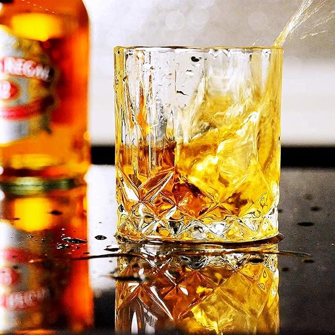 GLASKEY Whiskey Glasses Set of 4, Rock Glasses, 11 oz Lead-Free Crystal Bourbon - Image 7