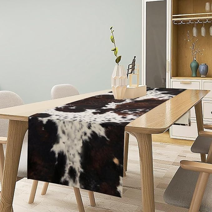 Cow Print Table Runner, 13x90 in - Image 2