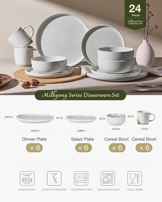 Famiware Milkyway 24-Piece Dinnerware Set - Image 2
