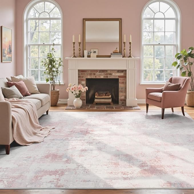 4x6 Ft Area Rugs for Living Room, Soft Non-Slip Washable Rugs Modern Abstract - Image 3
