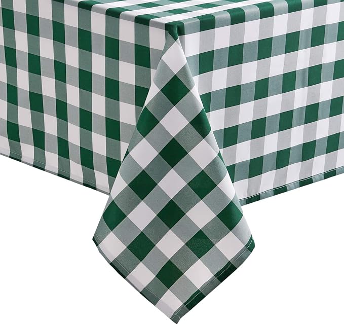Checkered Tablecloth Square, 70 x 70 Inch by Hiasan
