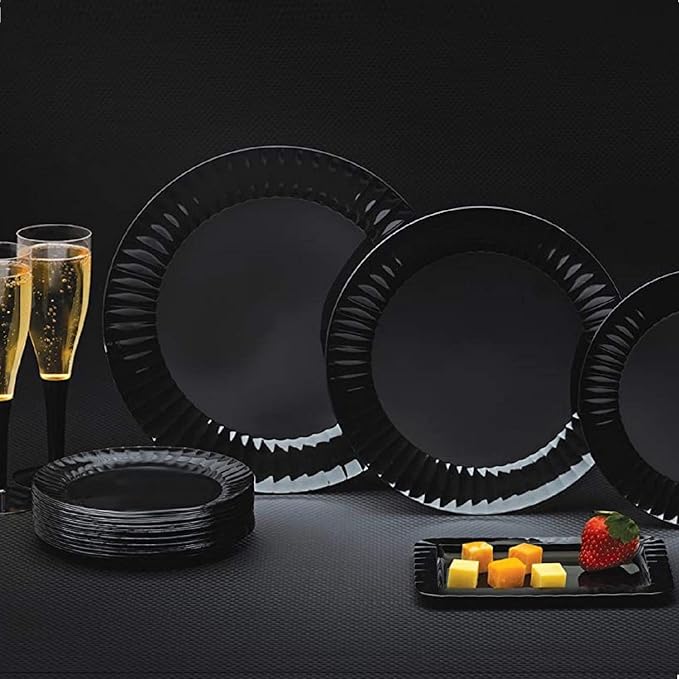 Party Essentials Deluxe Quality Hard Plastic 10.25-Inch Party/Dinner Plates - Image 5
