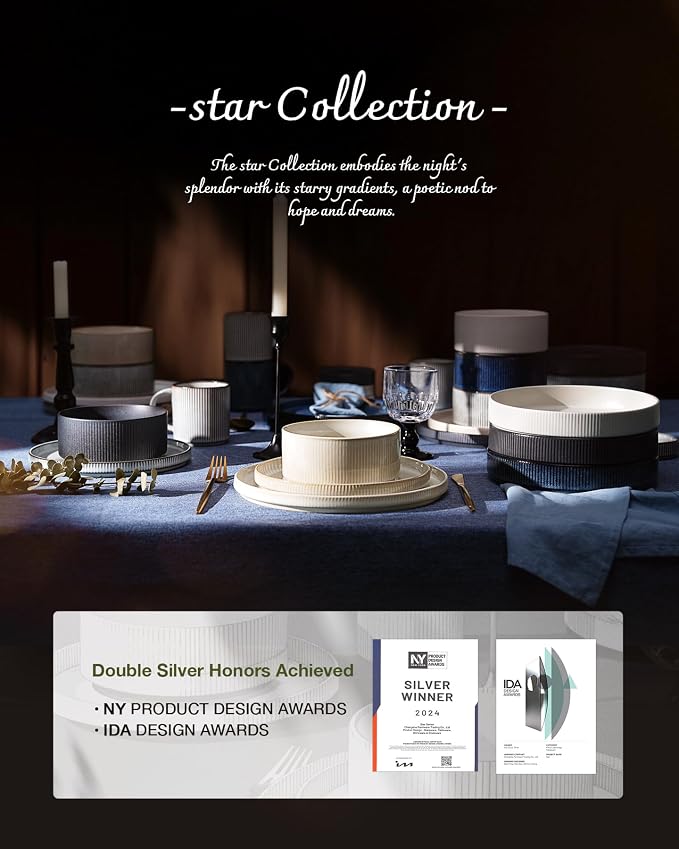 Famiware Star Stoneware Dinnerware Sets - Image 8