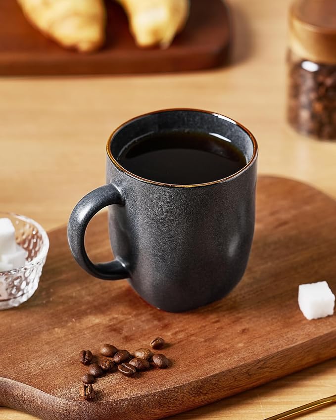 famiware Coffee Mugs Set of 4, Ocean Square 13oz Coffee Cup Set - Image 3