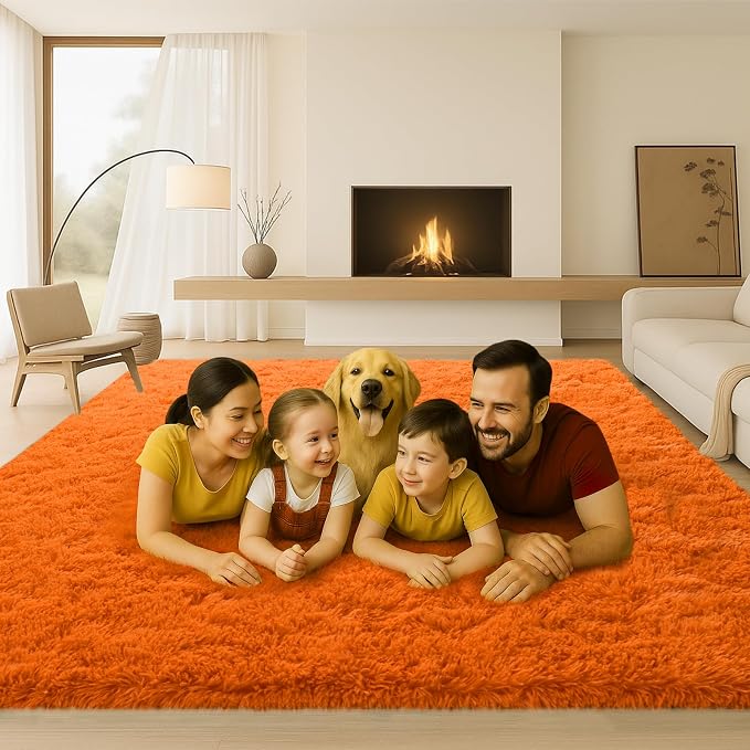 Area Rugs for Living Room, Long Shaggy Furry Carpet Plush Fluffy Carpet - Image 3