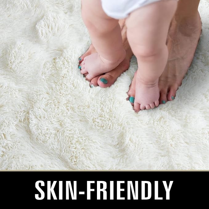 TWINNIS Super Soft Shaggy Rugs Fluffy Carpets 7x10 Feet, Indoor Modern Plush - Image 3