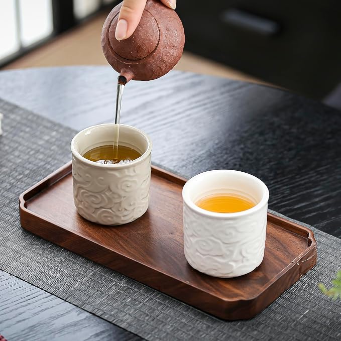 Ceramic Espresso Cups Set of 4-3oz Demitasse Cups - Image 9