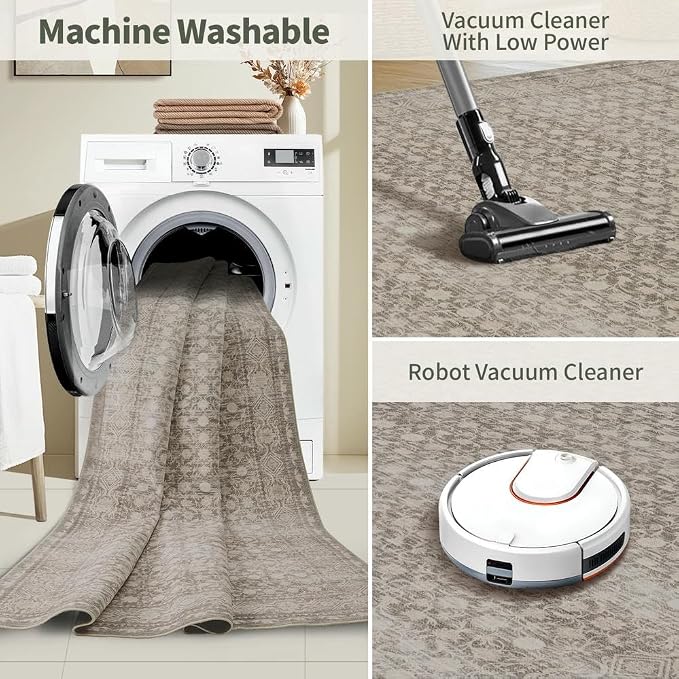 Rugxara 2x3 Entryway Rug, Door Mat Indoor Entrance, Washable Non Slip Kitchen - Image 5
