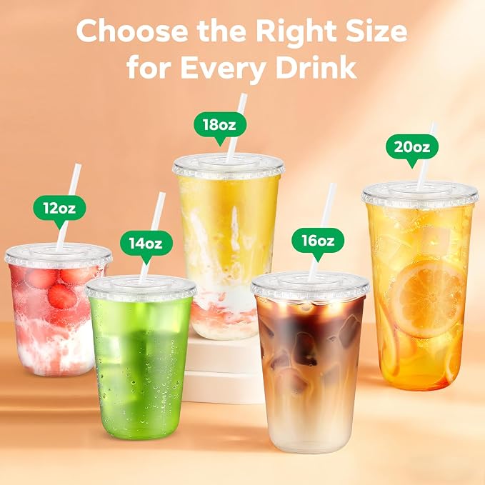50 Pack 12 oz Clear Plastic Cups - Image 7