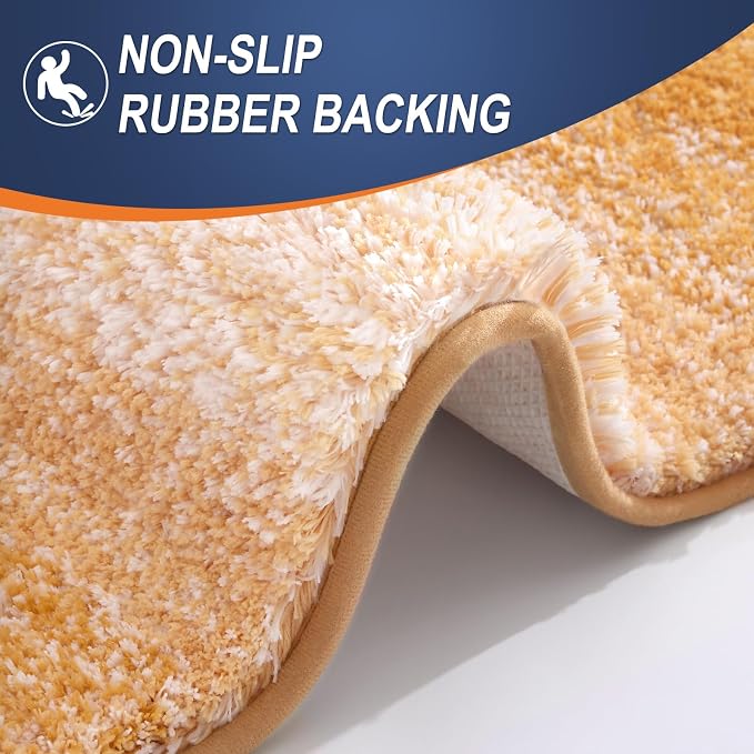 OLANLY Bathroom Runner Rugs Mat 59x20, Extra Soft Absorbent Microfiber Bath Rugs - Image 5
