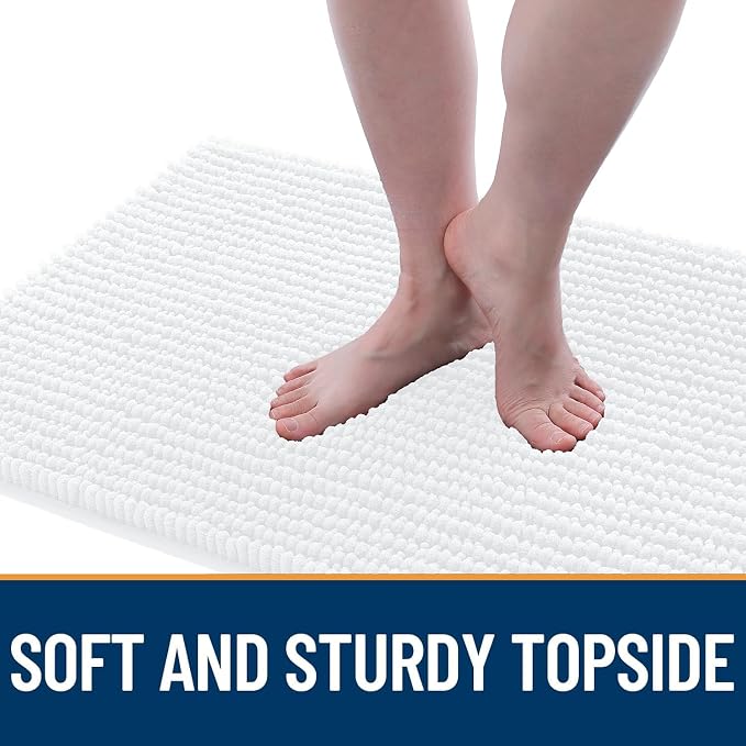 OLANLY Dog Door Mat for Muddy Paws 36x24, Ultra Absorbent Chenille Mud Doormat - Image 3